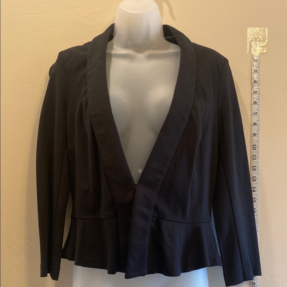 White House Black Market Black Peplum Blazer